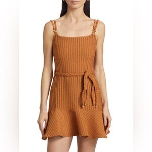 PatBo Knit Braided Belt Minidress